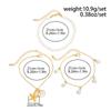 IngeSight.Z 3Pcs/Set Boho Bohemia Sea Starfish Conch Pendant Foot Chain Trend Imitation Pearl Beaded Anklet Summer Beach Jewelry