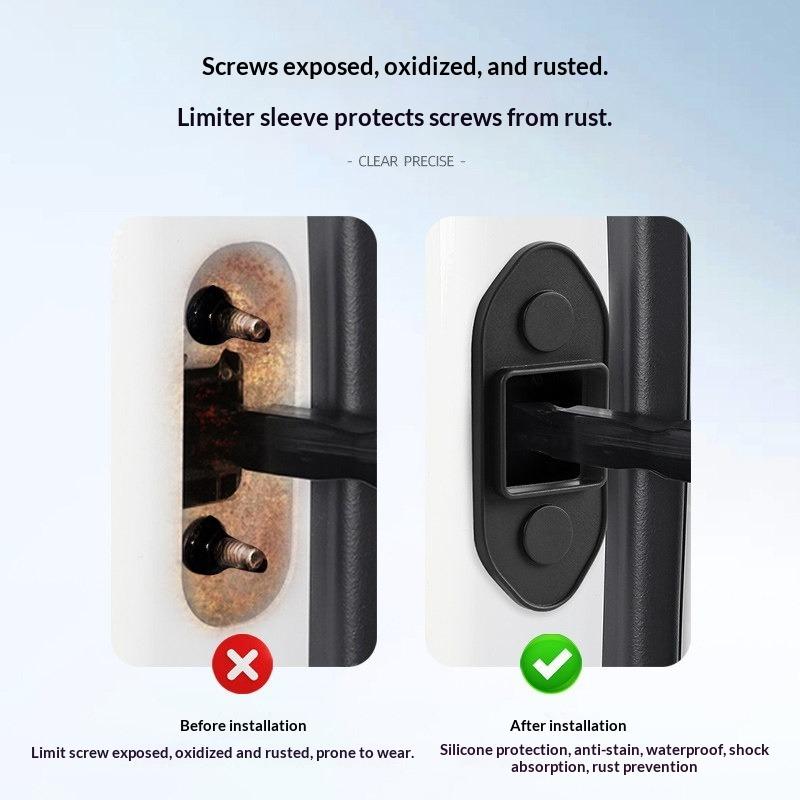 Fit For Leapmotor B10 Car Door Stopper Silicone Protector Dustproof Rustproof Cover Modified