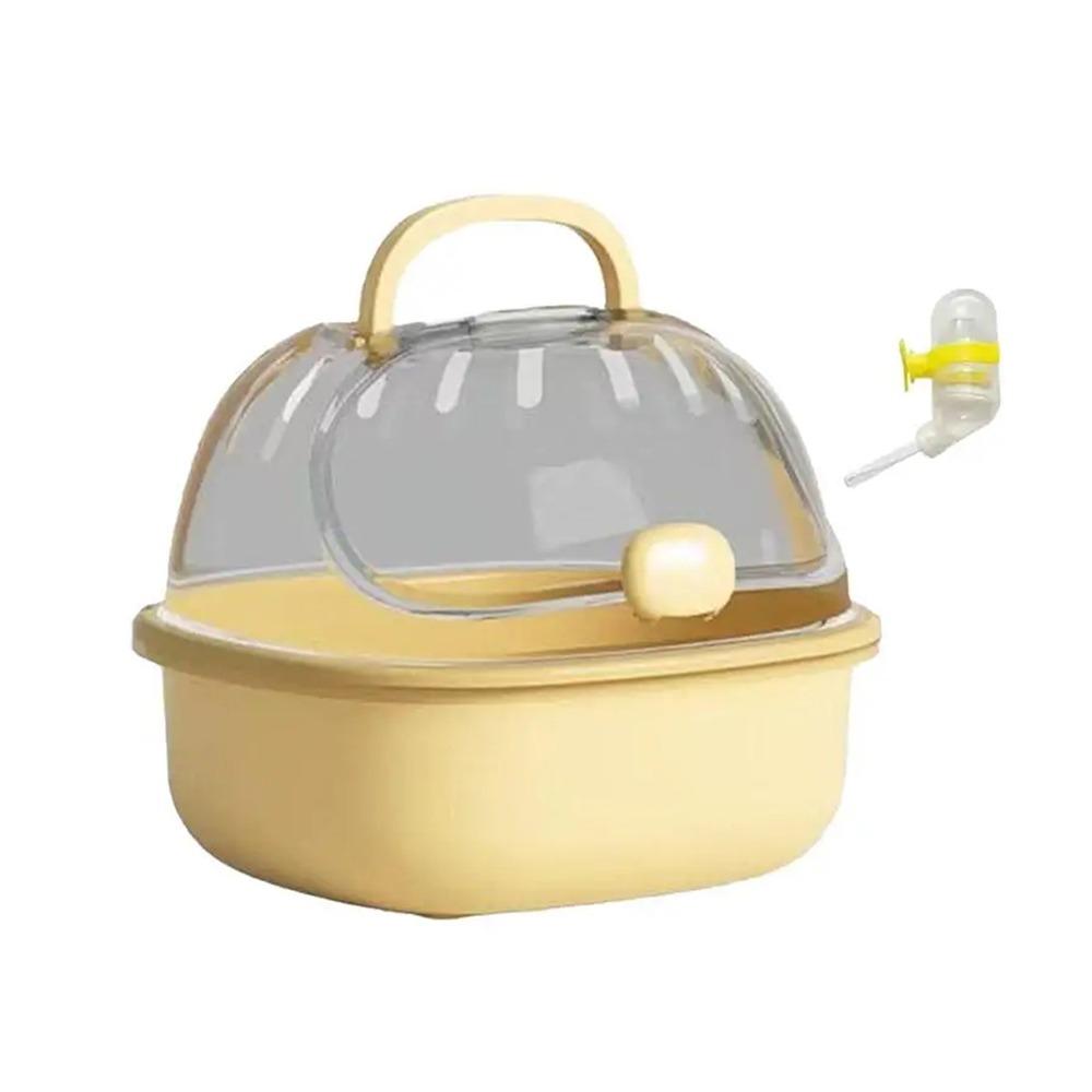 Portable Hamster Travel Carrier Breathable Small Pet Carrying Box Hedgehog