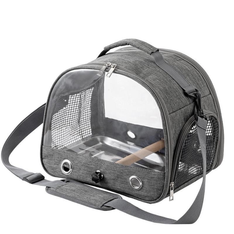 Portable Bird Carrier Bag Foldable Travel Cage for Parrot Pigeon Mynah Cockatiel Hamster Small Pet Waterproof Outdoor Backpack