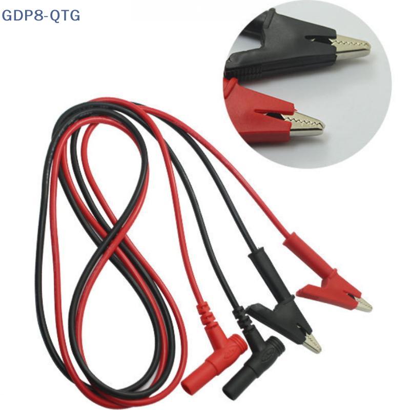 NEW 1Pcs 10A Crocodile Clip Electrical Test Lead For Multimeter Testing Alligator Clips To Banana Plug Test Cable Lead Connector