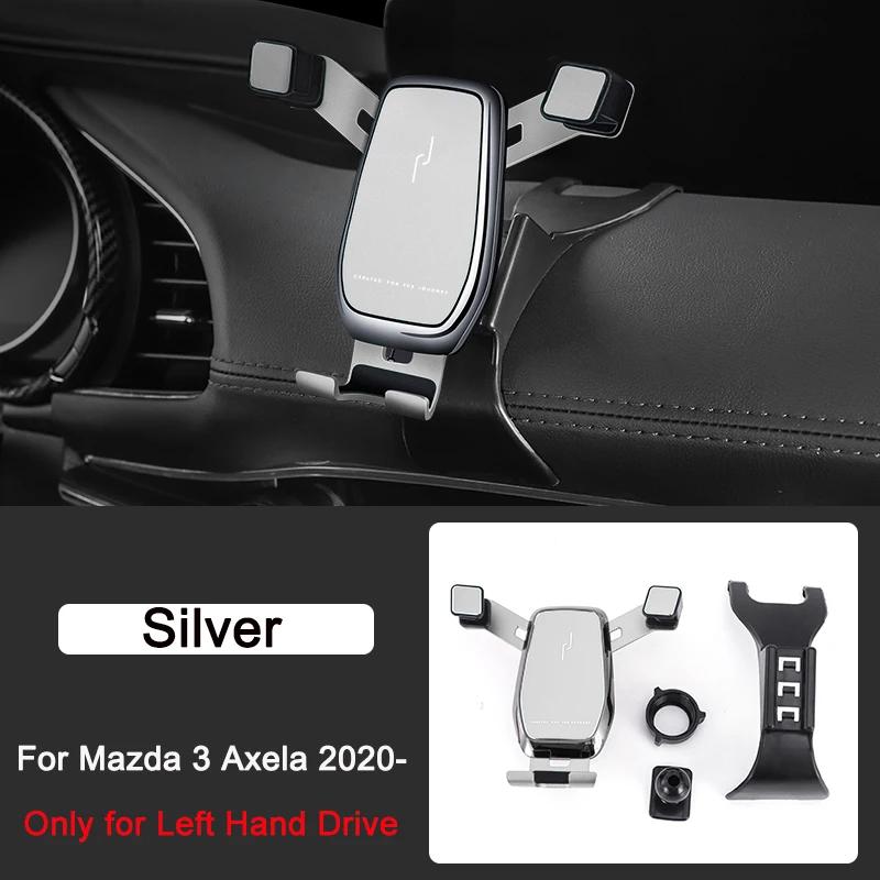 

Gravity Car GPS Stand Air Vent Clip Phone Holder for Mazda 3 Axela BP Accessories 2020 2021 2022 2023 срібний
