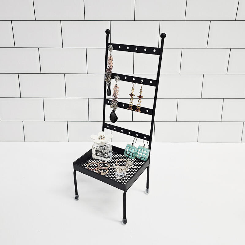 Sophia Jewelry Storage Black Chair