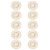 Uxcell 10-Pack Mini Straw Hats, 3-inch, for Knitting, Dolls, Miniature Straw Hats, Dollhouse DIY Craft Decoration Accessories, Miniature House