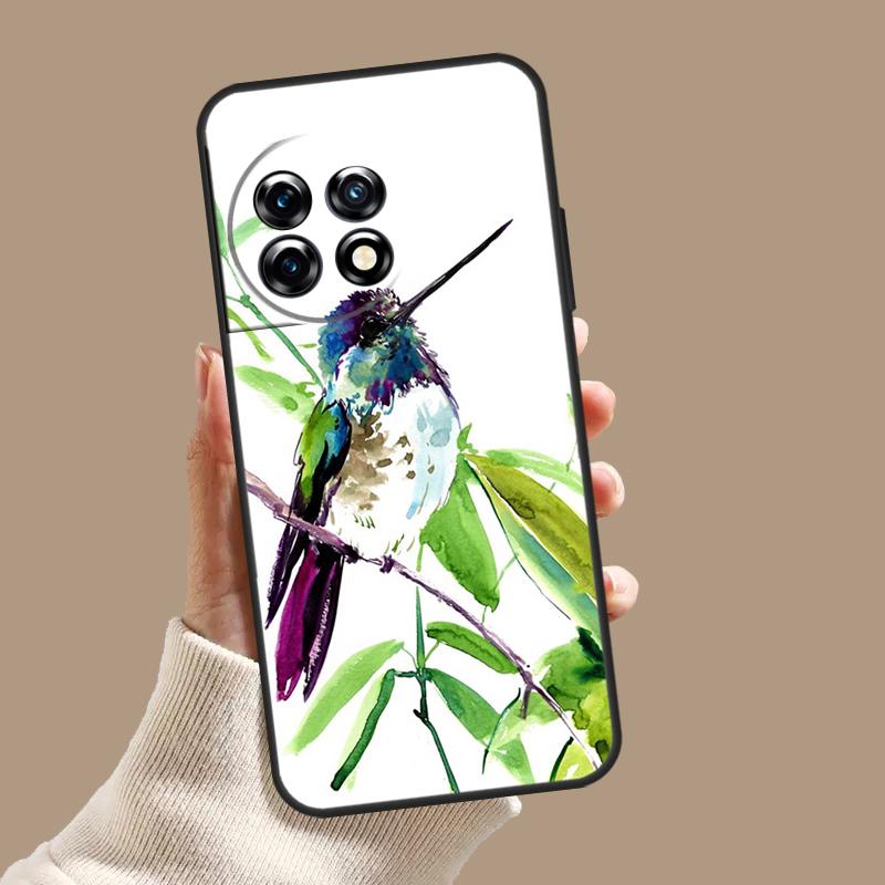 Hummingbird and Flowers Case For OnePlus Nord CE 5 2 3 4 Lite N30 OnePlus 13 11 12 15 13T 13R 10T 12R 9 10 Pro Cover