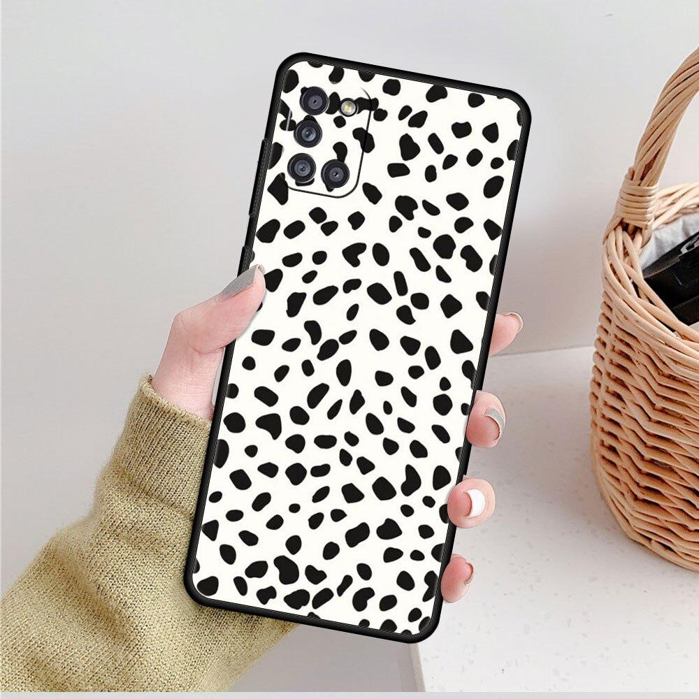 

Чехол в черный и белый горошек для Samsung Galaxy A32 4G A52 A02s A31 A12 A51 A71 A72 A21s A41 A33 A23 A03s A53 A52s Fashion Samsung A53 5G