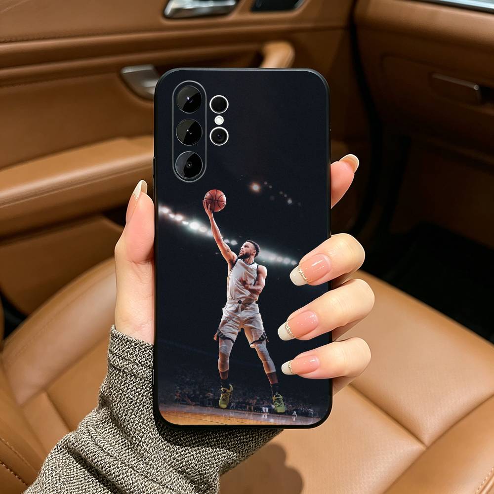 30 Stephen- C-Curry Black Soft Silicone Phone Case for Samsung Ultra S25, S24, S21, S22, S23, S30, Plus, FE, Lite