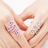 5Pcs Adjustable Knitting Loop Ring Crochet Loop Metal Yarn Guide Finger Holder