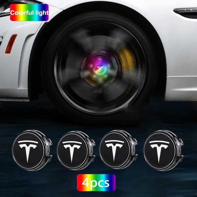 

4PC/Set 57mm Floating Wheel Center Cap Hub Cover Suitable for Tesla Model 3 S X Magnetic Hub Cap Center Cover Wheel Hub Logo