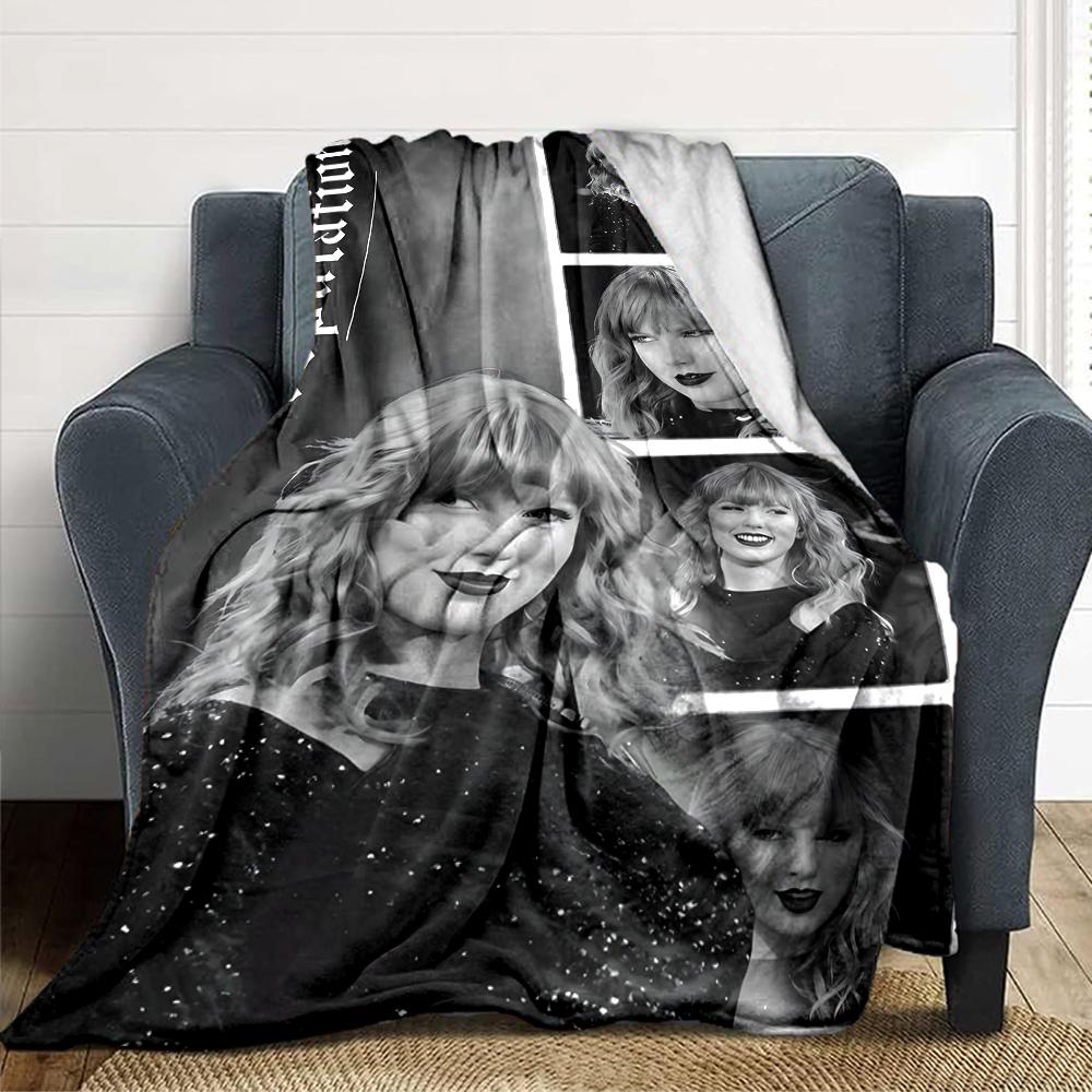 Taylor Swift Reputation Tour Blanket Soft Throw Blanket For Home Bedroom Bed Sofa Travel Office Solid Christmas Blanket