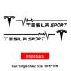 Tesla Model 3/Y/X/S Bumper & Window Seven-Color Decorative Stickers