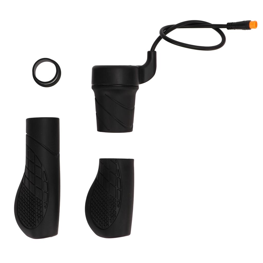 20X Electric Bike Throttle Accelerator Handle Grips Speed Regulating Handle General with Waterproof Connector 24V‑72V