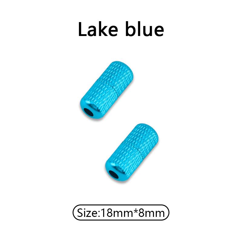 1 Pair Aluminum Capsules Lock Shoelaces Sneakers Buckle Metal No Tie Shoe Laces Colorful Lock Buckle Kits Shoelace Accessories