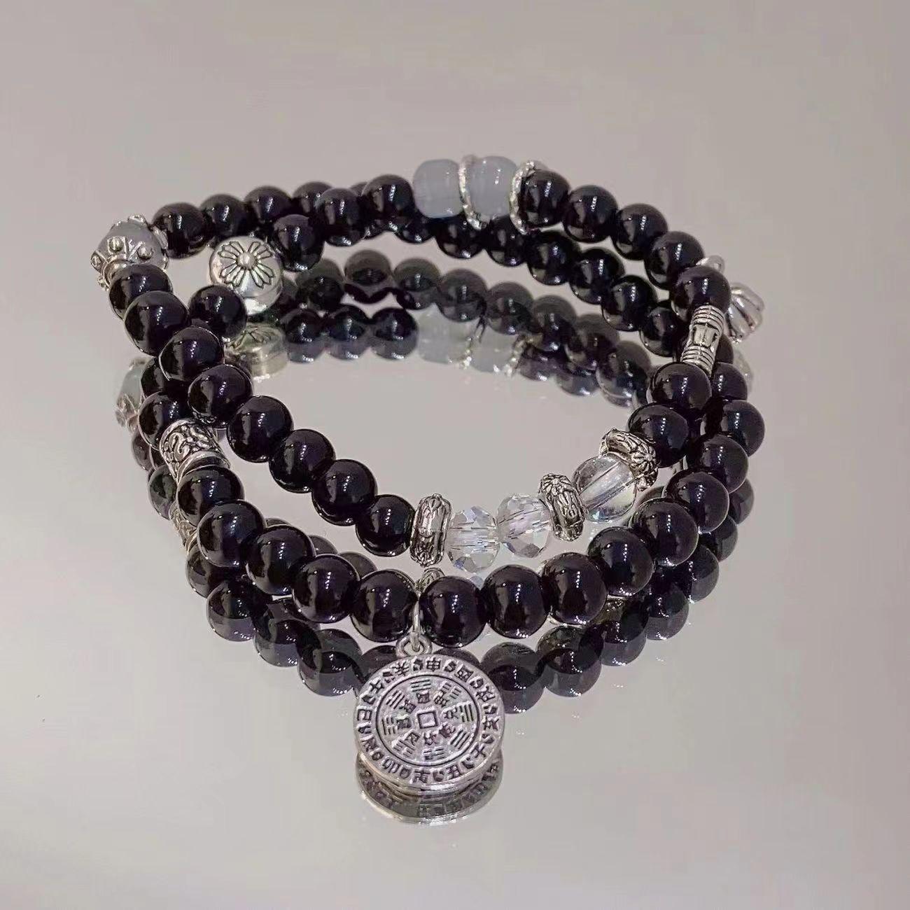 Mounta ghot flower beaded double-layer bracelet women  national tyle retro high-value new bracelet peronalized veratile jewel