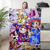 DER ERSTAUNLICHE DIGITALE ZIRKUS Cartoon-Decke Warme Flanelldecken Weiche Kuscheldecke Sofa Reisedecke Bettwäsche Geburtstagsgeschenk