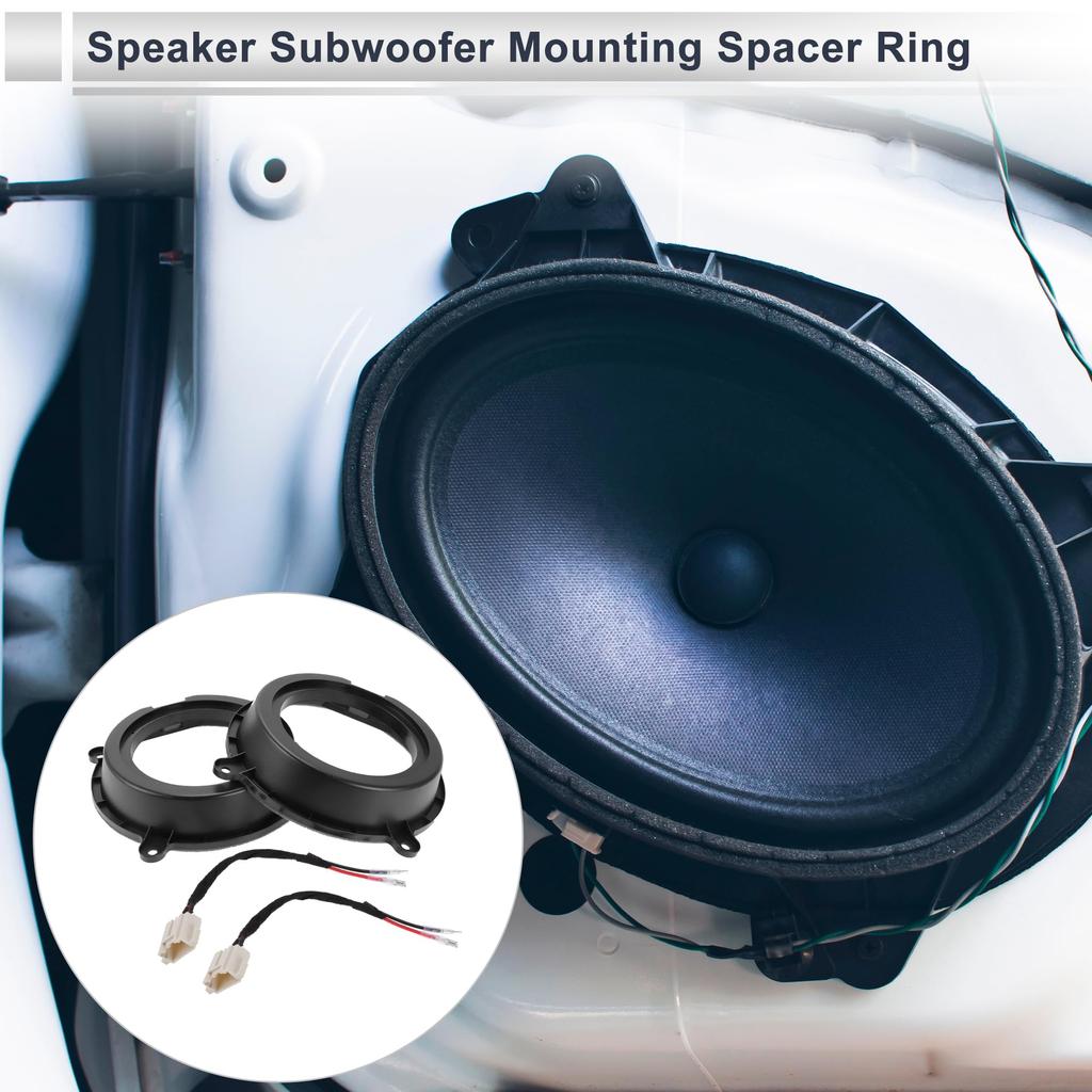 RATCHROLL Speaker Spacer Rings for Mazda Tweeter Speaker Spacer Waterproof Speaker Subwoofer Mount Spacer Bracket ABS (2 Sets) - Adapter, Ring,