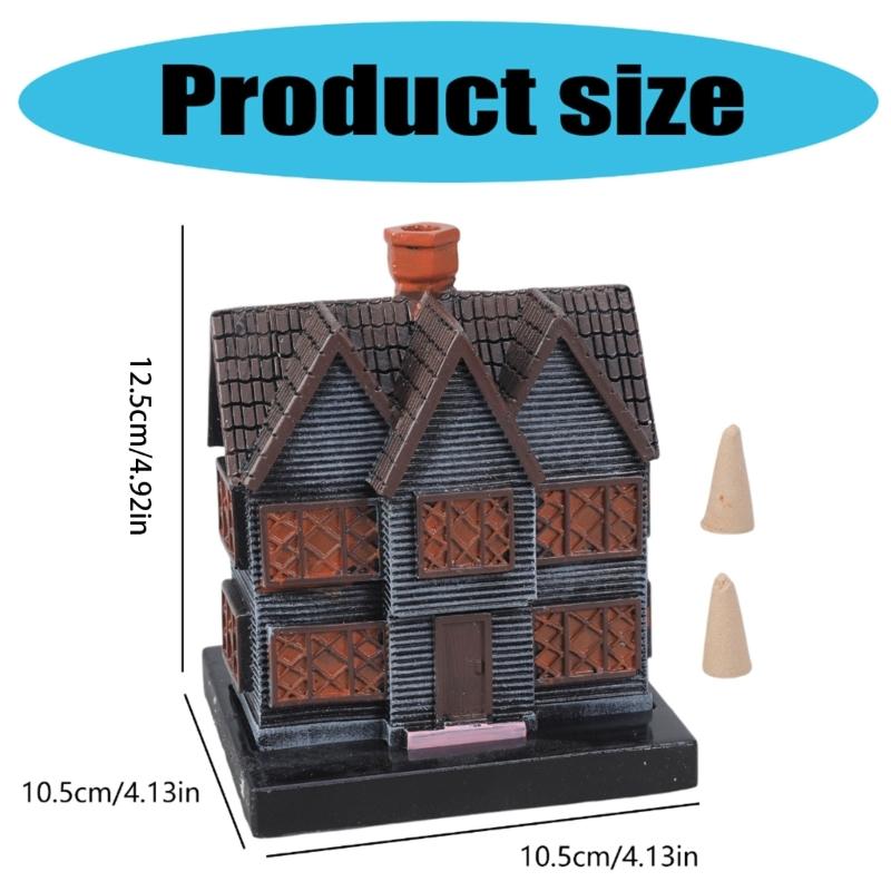 Halloween Themed Witches Cottage Incenses Holder Holder Halloween Decorations for Festives Ambiances