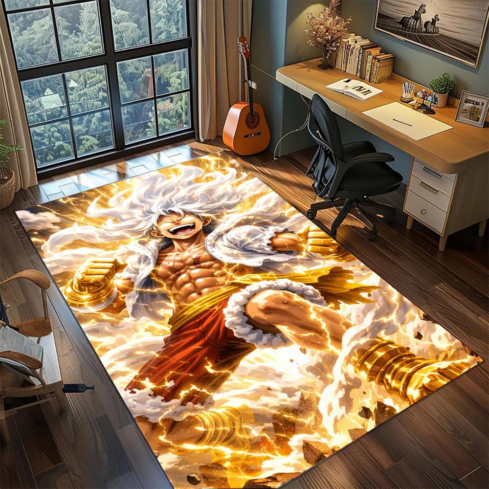 

Luffy Washable Fashion Area Rug, Non Slip Large Carpet Floor Mat for Gamer Room Bedroom Home.-TING 60x90cm