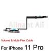 AiinAnt Power / Volume Buttons Mute Wireless Charging FlashLight Power Flex Cable For iPhone 11 Pro Max Repair Phone Parts
