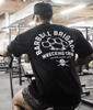 2026 New Clearance Sale BARBELL Men Running Sport Cotton T-shirt Gym Fitness Skull Print Shirt Summer Jogging Training Tee Tops