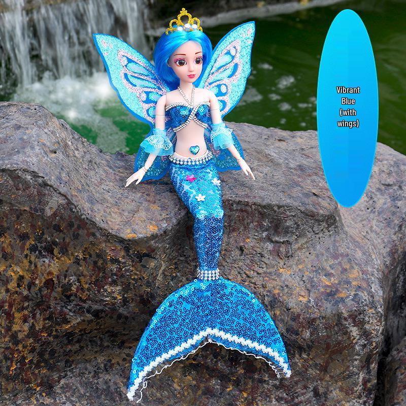 Mermaid Princess Doll: Handmade Water Play Toy for Girls - Perfect Children's Day Gift