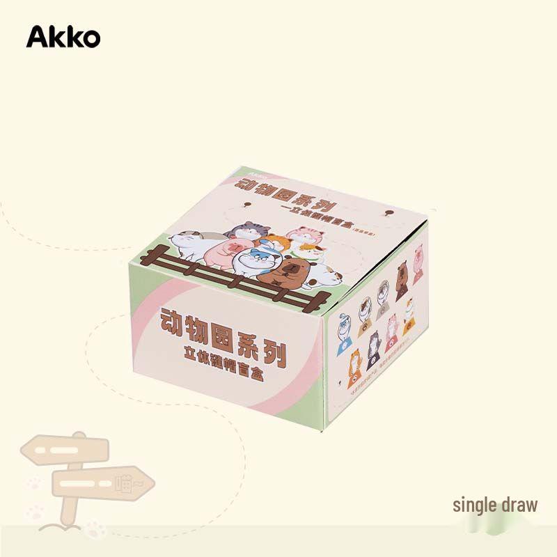 AKKO Capybara Zoo 3D Keycaps: Cute Pet & Girl Series Blind Box
