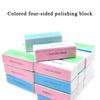 5 szt./partia Blok do polerowania paznokci 4-stronny Kolorowy blok do polerowania Polerka nadająca połysk Pilnik do polerowania paznokci Narzędzia do manicure i zdobienia paznokci