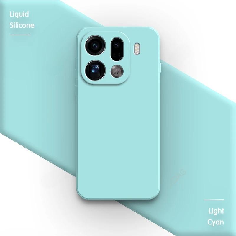 Madingas paprastas odos pojūčio skysto silikono telefono dėklas, skirtas OPPO Find X9 Pro X8 Reno 15 Pro Max A6 Pro A6X A5, atsparus smūgiams galinis dangtelis