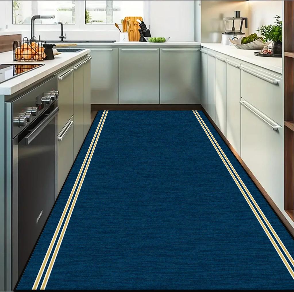 Modern Kitchen Non-slip Long Runner Rugs Decoration Home Living Room Bedroom Corridor Carpet Stairs Entryway Floor Mat Washable