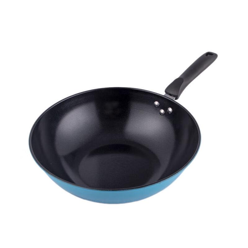 Yoshida Takumi 34cm Fine Iron Non-Stick Stir-Fry Pan