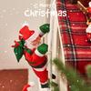 J1UL1N Climbing Rope Ladder Santa Claus Christmas Pendant Hanging Tree Ornament Outdoor Home Decor