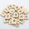 100 Adet İngilizce Alfabe Kelime Scrapbooking Mektup Blok Bulmaca Çocuk Çocuk Oyuncak