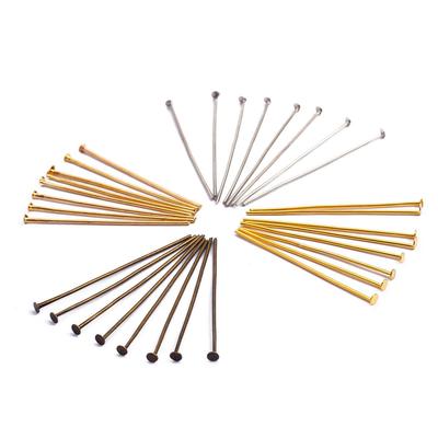200 Flachkopf-T-Pins für DIY-Perlenarbeiten, handgefertigte Haarnadeln, Ohrringe und Schmuckzubehör