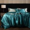 Double-Sided Washable Silk Bedding Set: Sheet, Duvet Cover, Bed Skirt
