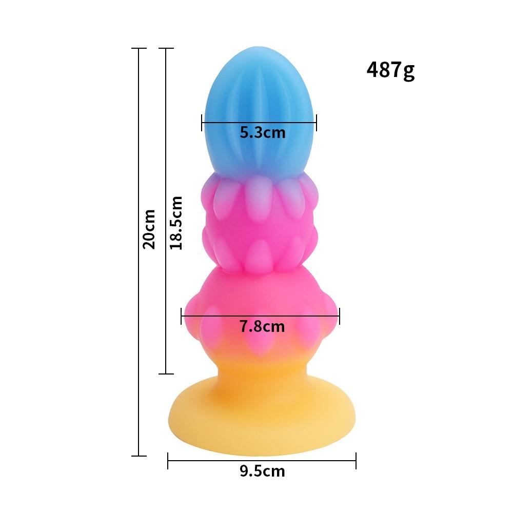 MoDi Luminous Anal Plug Small Dildos For Women Men Buttplug With Suction Cup Sex Tool Adult Silicone Dildo Anal Dilator Sex Toys