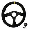 330mm Flat Steering Wheel Suede Aluminum Frame 13 Inch Drift Racing Pc Game Steering Wheel Universal