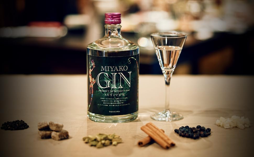 Taragawa Shuzo MIYAKO JIN - 47% ABV [Gin, Miyakojima, Okinawa Prefecture, 700ml]