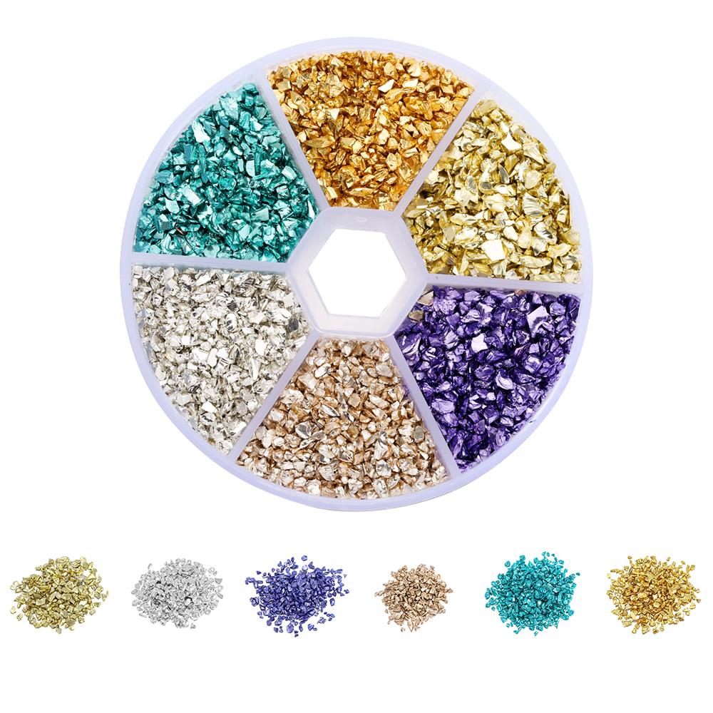 1Box Broken Glass Stones Resin Fillings For Epoxy Resin Mold Crafts Nail Art Decorations Handmade Jewelry Making Mold Fillings