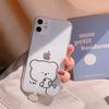 Simple Drawing of Bear IPhone 16 Apple Phone Case 15 New XSMAX Transparent 8plus Silicone 14 Suitable for 11
