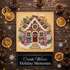 Christmas Craft Supplies for Beginners Faux Pearl Art Kit, DIY Santa Tree Painting Creative Home Decorations 3D Holiday Wall Decor Kit Adults,