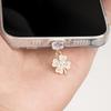 Lucky Four-Leaf Clover Charm, Mobile Phone Dust Plug Accessory,mobile Phone Decorations,small Gift