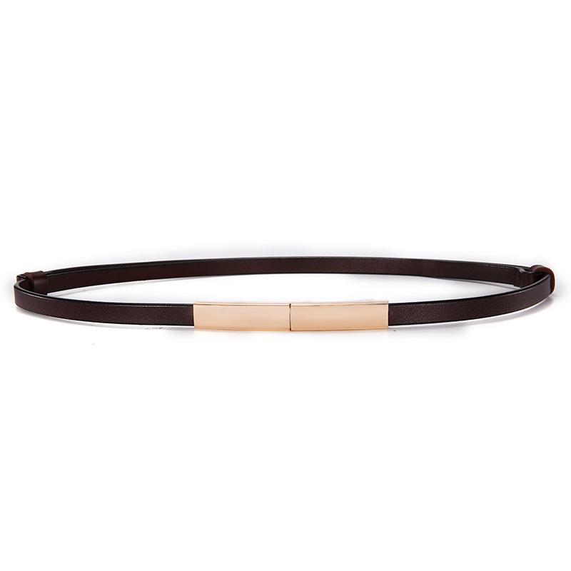 Women's Stylish Thin Leather Belt for Skirts, Dresses, and Coats