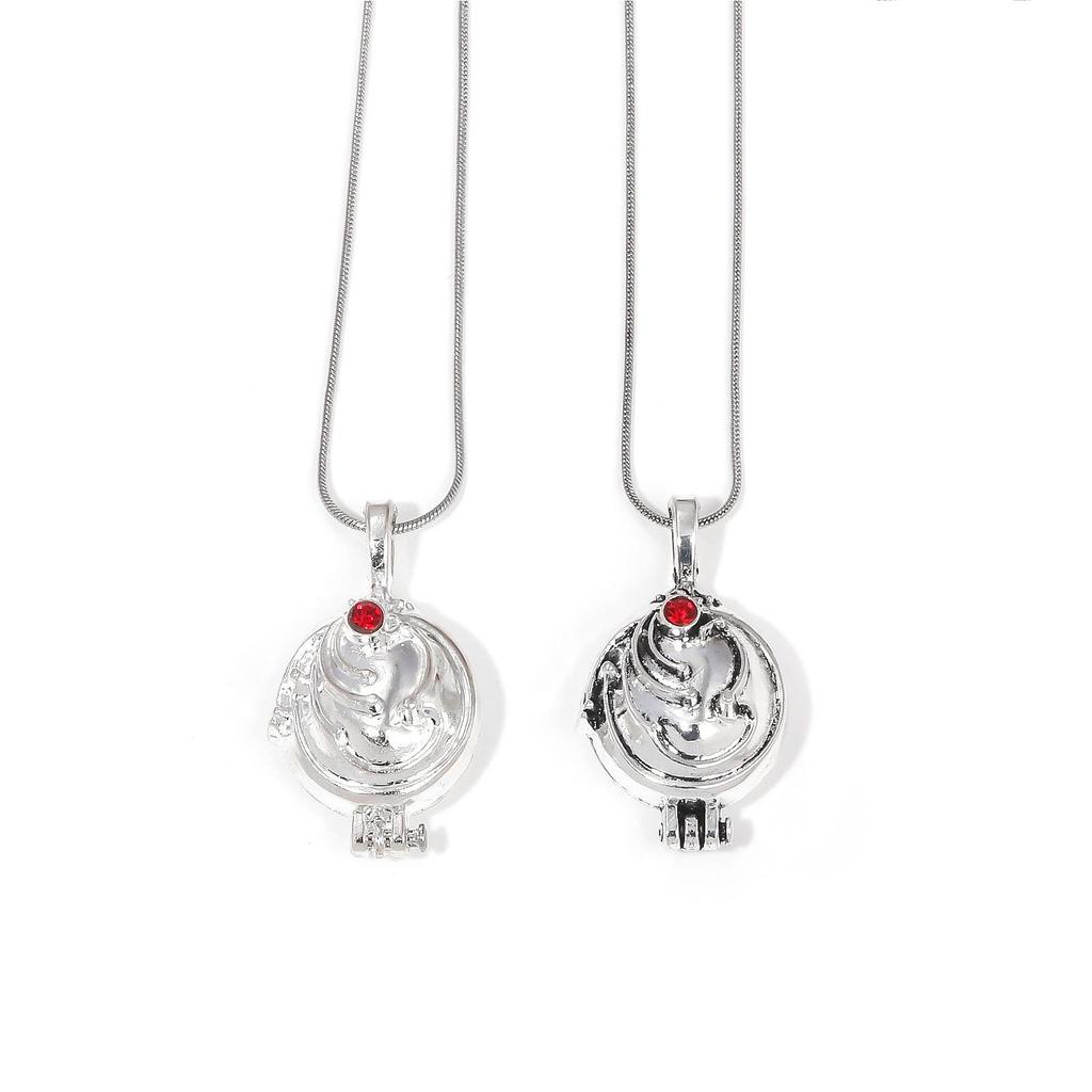 Movie Vampire Diaries Necklace Romantic Crystal Pendant Necklaces For Women Charm Collar Jewelry