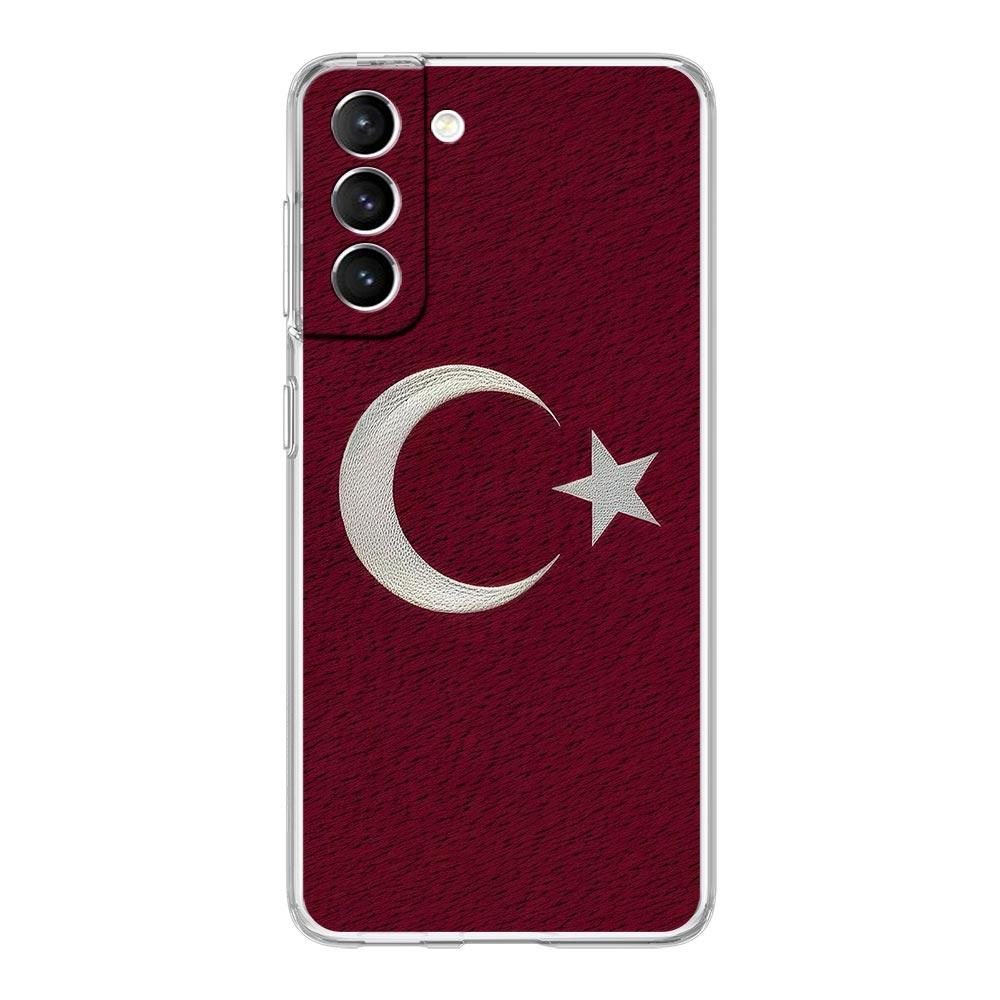 Phone Case For Samsung Galaxy S25 S24 S23 FE S22 Ultra S20 S21 5G S10 S9 Plus S10E S8 Cover Turkish language bozkurt gray wolf