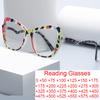 Anti Blue Rays Oversized Cat Eye Reading Glasses Woman New Fashion Transparent Prescription Glasses Spectacles For Ladies
