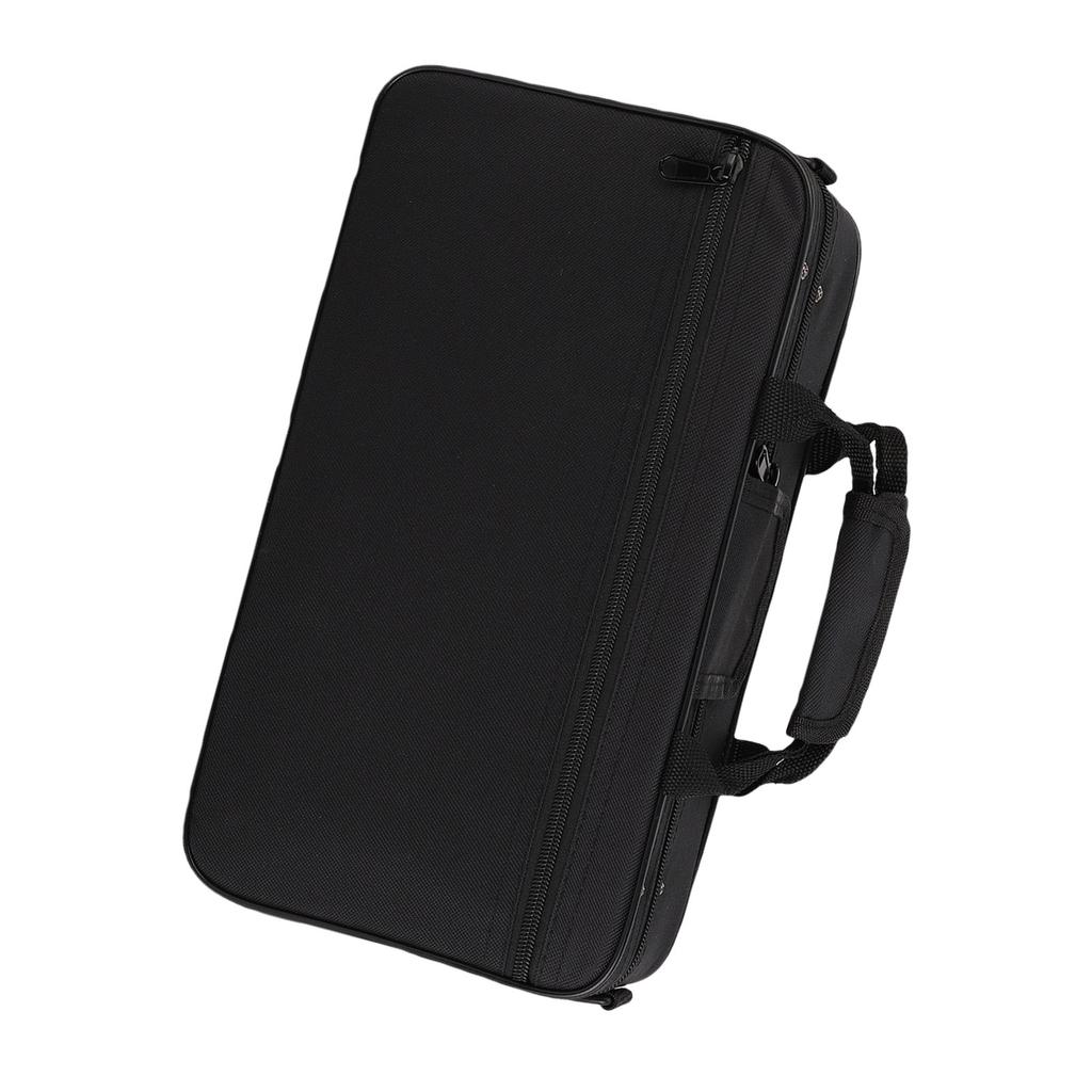LADE Black Foam Padded Thickened Oxford Cloth Sotrage Bag with Strap for Clarinet