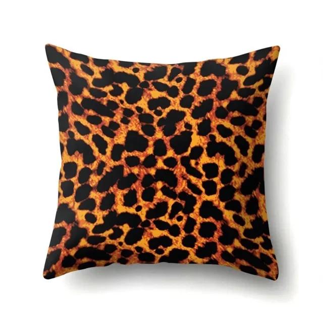 Animal Leopard Print Pattern Double-Sided Printed Pillow Cover Short Plush Suitable Living Rooms Bedrooms Throw Cushion Cover