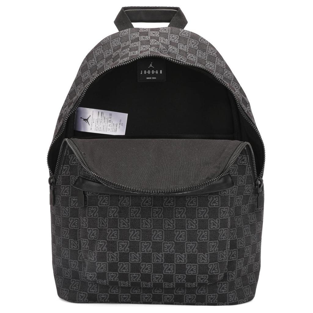 New Jordan Polyester Backpack Medium Size Men's Black JD2433056AD-001