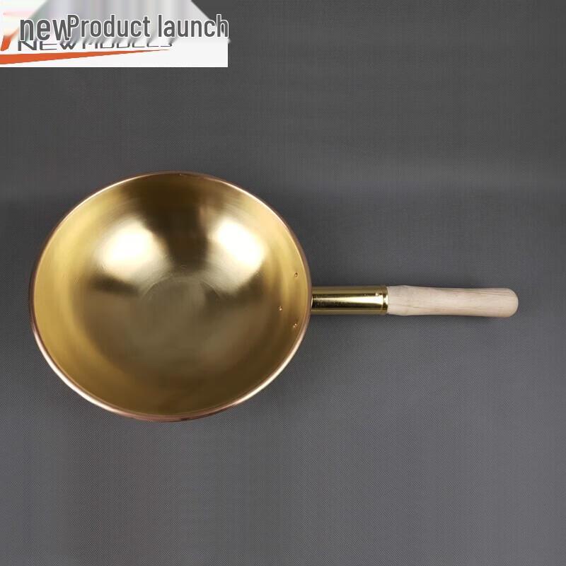 

Handmade Pure Copper Wok with Wooden Handle