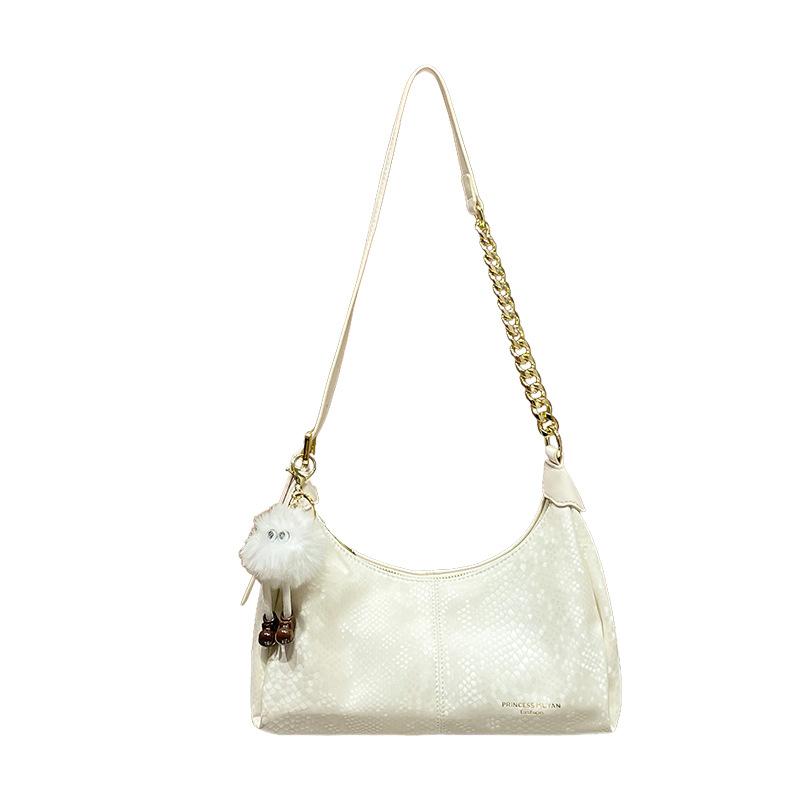 Knödelförmige Umhängetasche mit einem Unterarmgurt, Eine hochwertige und Nischen-Damen-Crossbody-Tasche